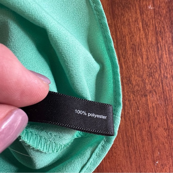 The Limited Green Draped Sleeveless Blouse, Size XS - Picture 11 of 13